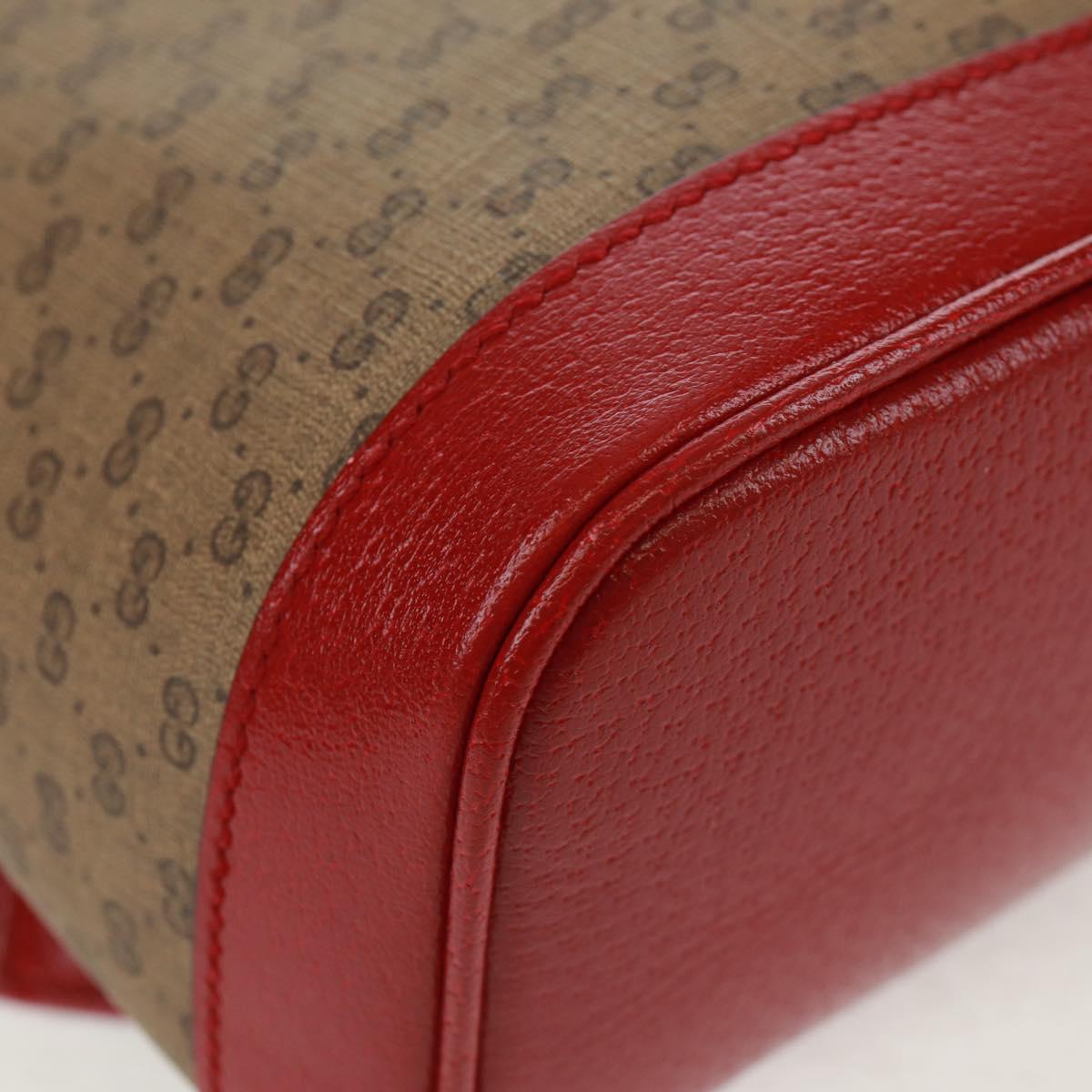 GUCCI Micro GG Supreme Doraemon Backpack PVC Beige Gold 647816 Auth 165616SAM