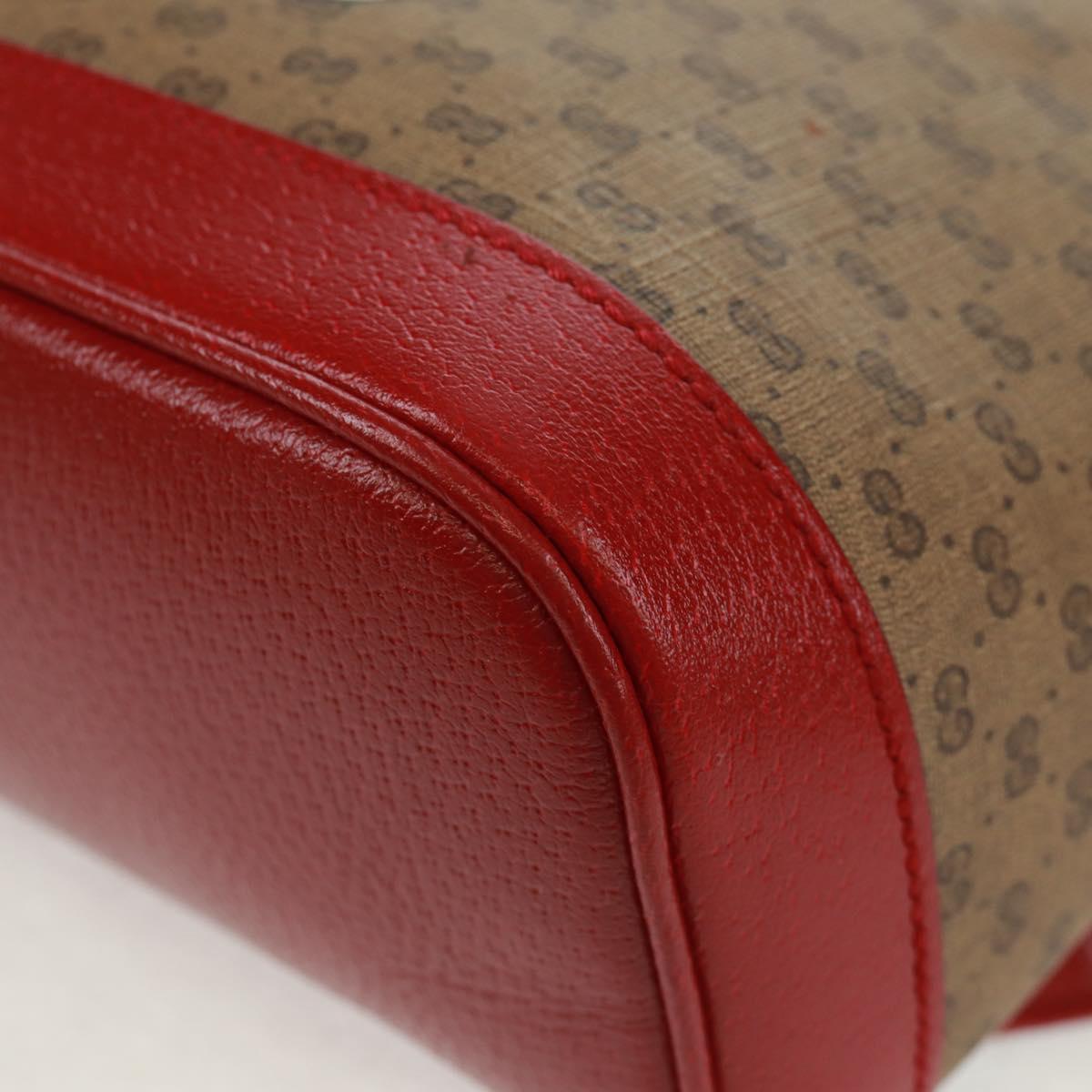 GUCCI Micro GG Supreme Doraemon Backpack PVC Beige Gold 647816 Auth 165616SAM