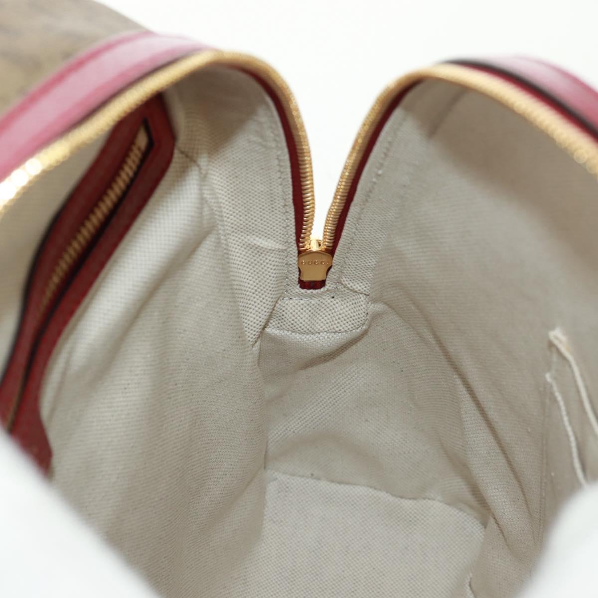 GUCCI Micro GG Supreme Doraemon Backpack PVC Beige Gold 647816 Auth 165616SAM