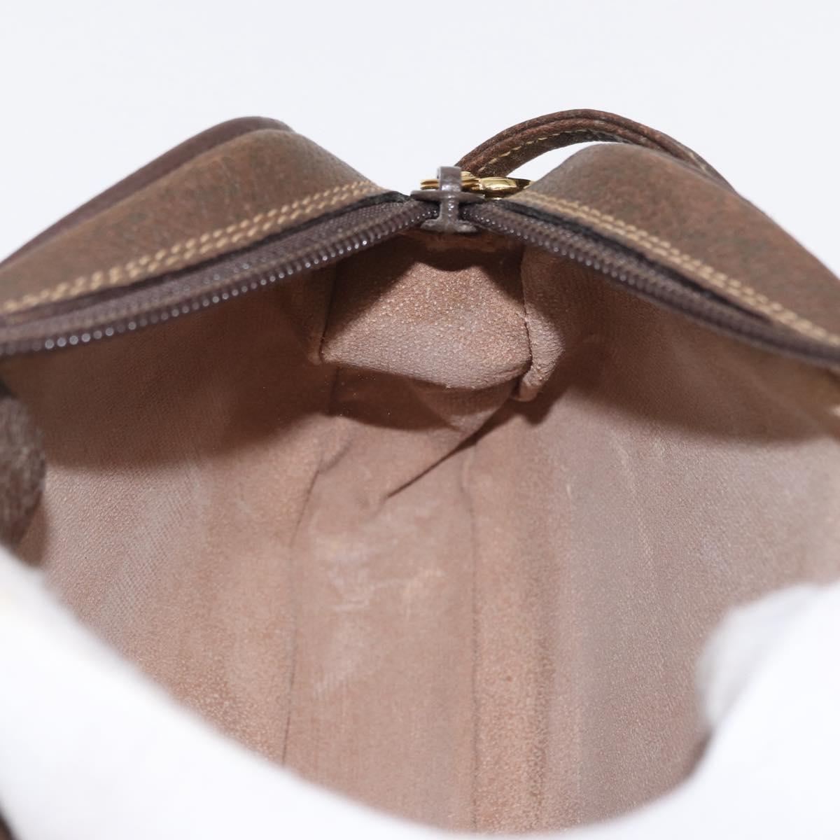 GUCCI GG Supreme Web Sherry Line Bag PVC Beige Gold 007 58 6112 4023 Auth 165618