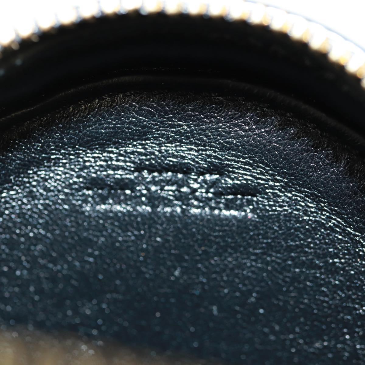 LOEWE Spirited Away Cookie Pouch Pouch Leather Black Gold Auth 165625SM