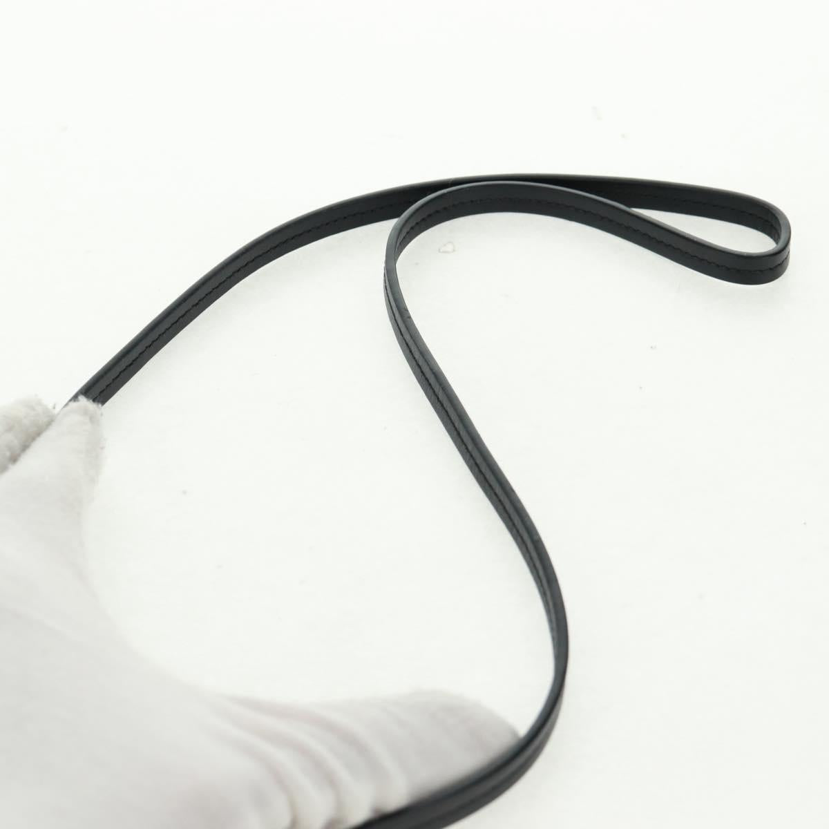 LOEWE Spirited Away Cookie Pouch Pouch Leather Black Gold Auth 165625SM