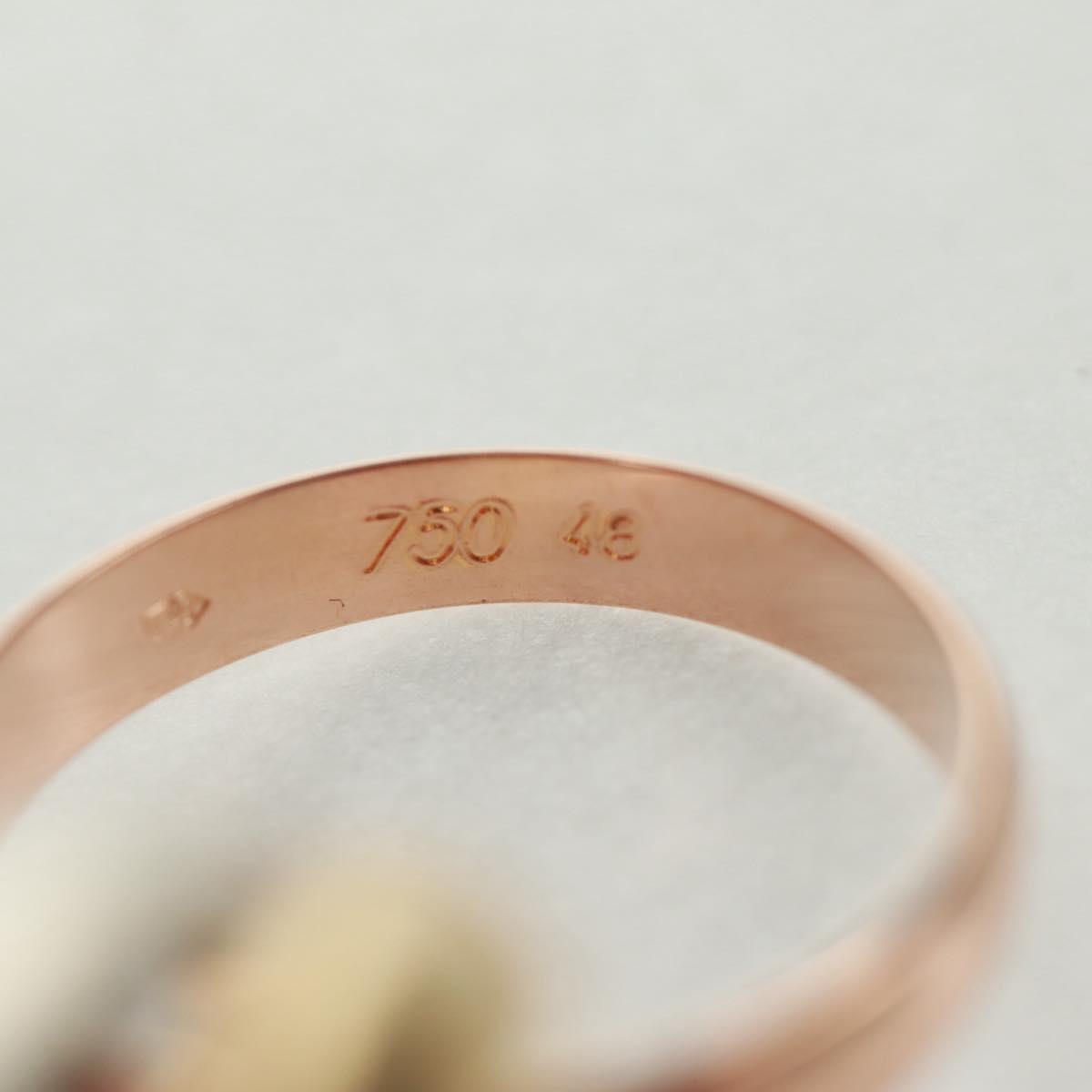 CARTIER Trinity Triple Ring Yellow Gold Gold Auth 165626SM