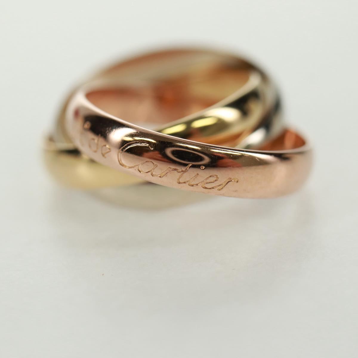 CARTIER Trinity Triple Ring Yellow Gold Gold Auth 165626SM