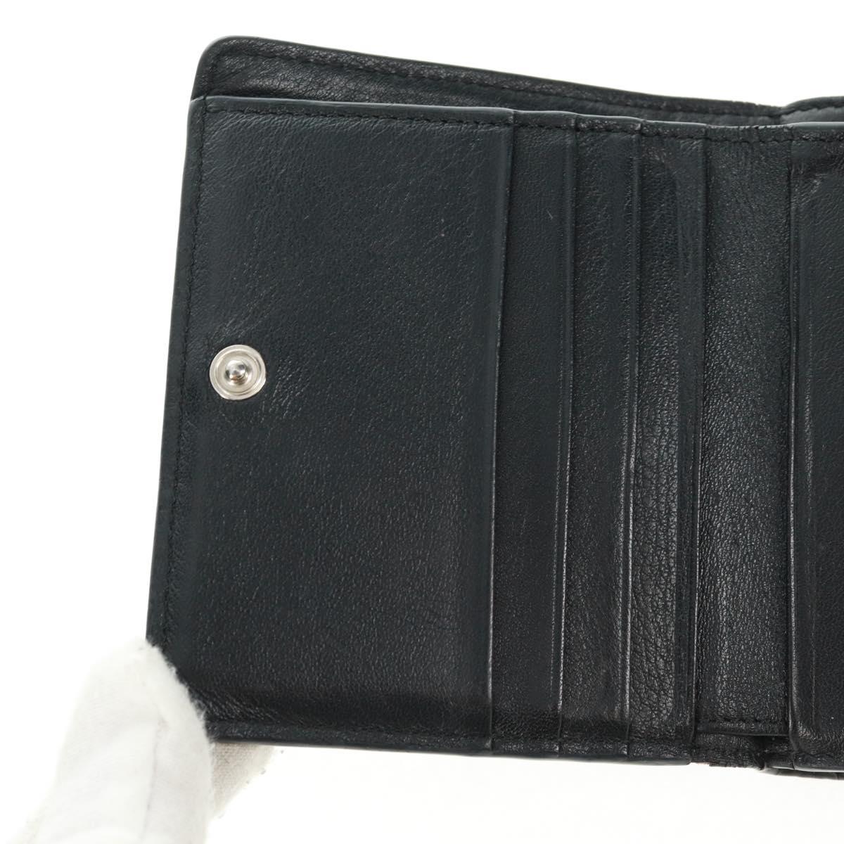 LOEWE Wallet Leather Black Brown Auth 165632SAM