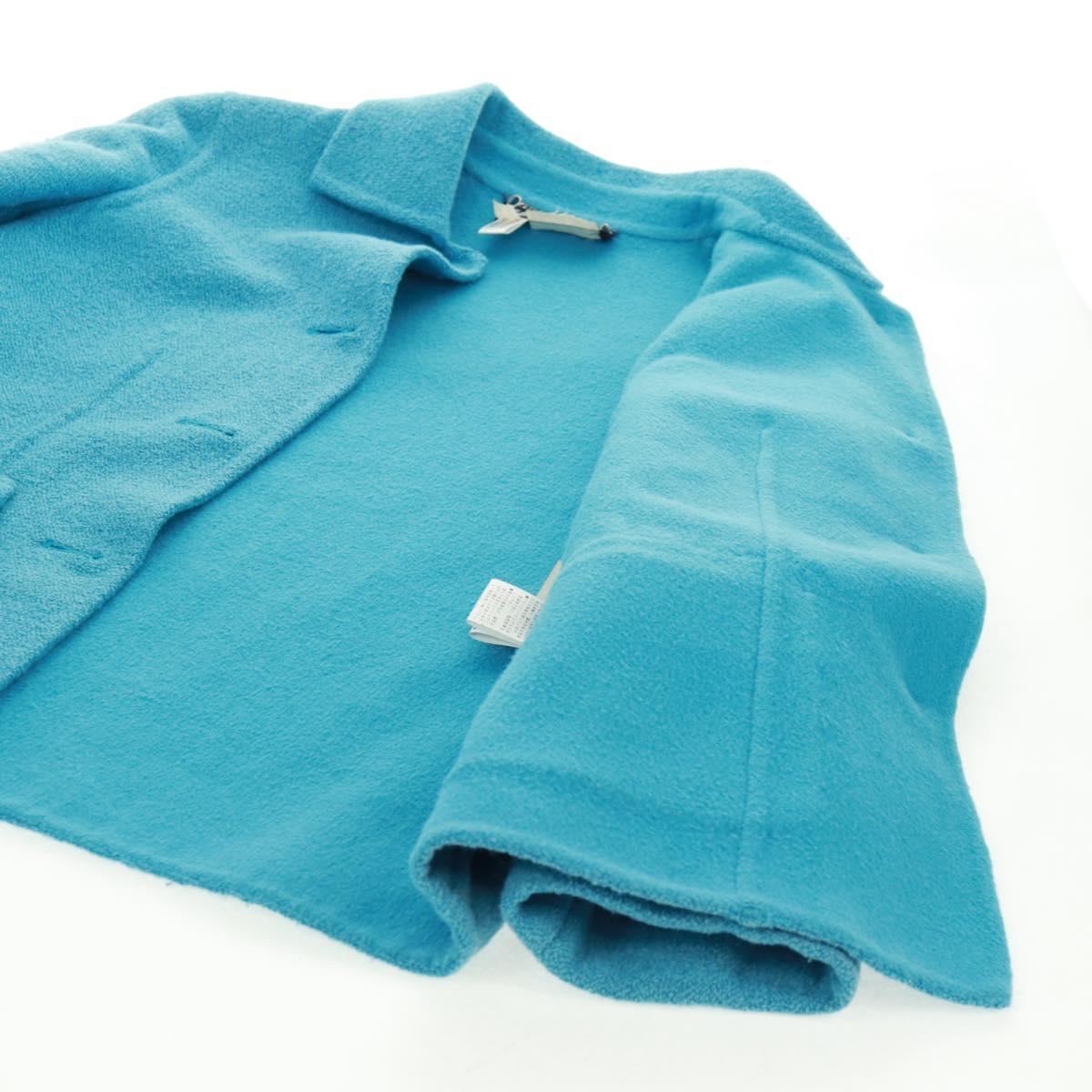 Salvatore Ferragamo Jacket Wool Light Blue Auth 165633