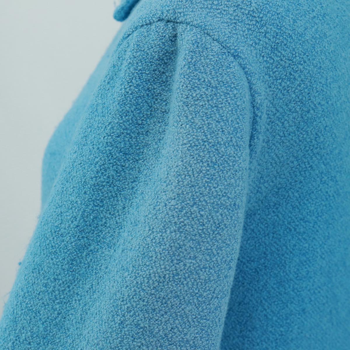 Salvatore Ferragamo Jacket Wool Light Blue Auth 165633