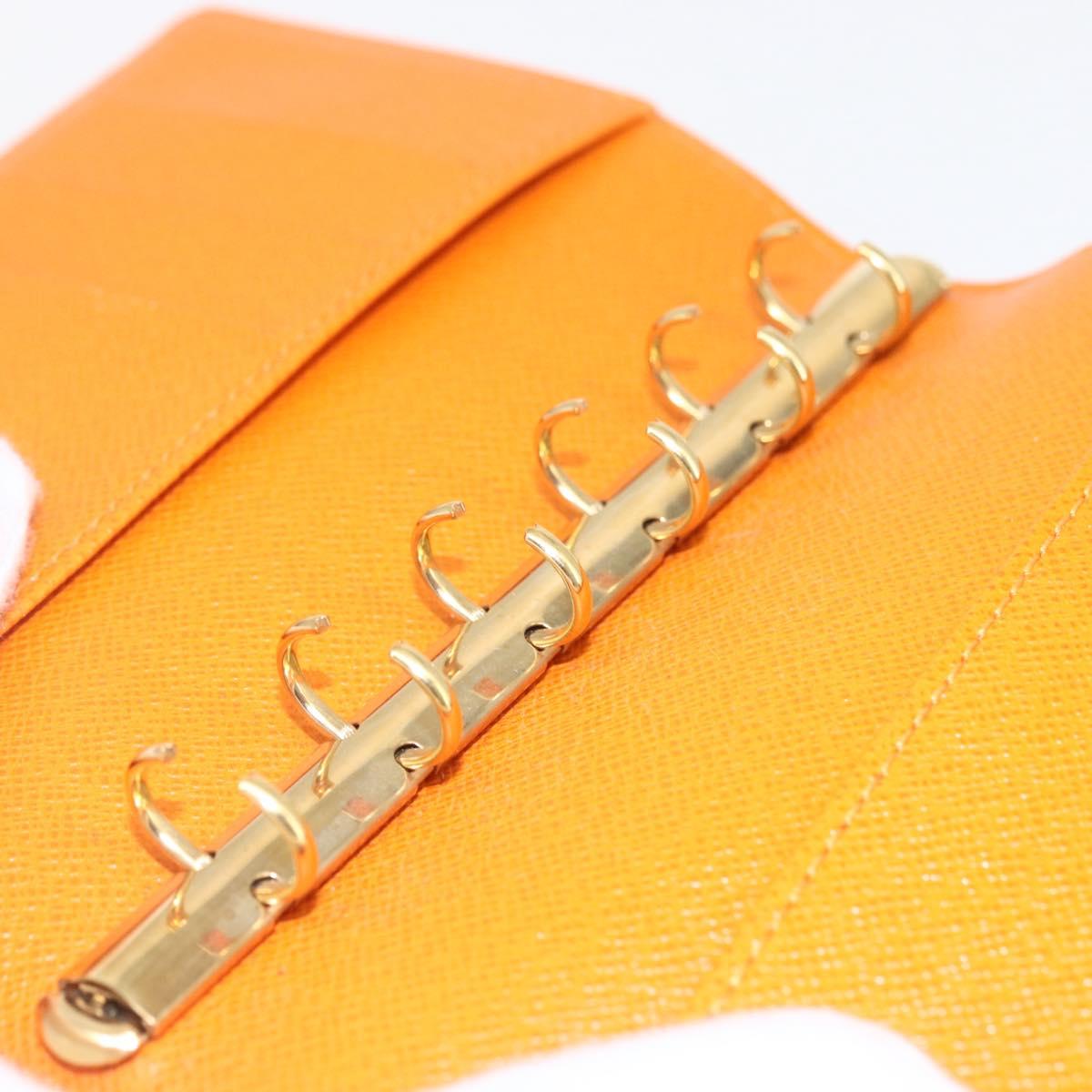 LOUIS VUITTON Epi Agenda PM Day Planner Cover Orange Mandarin R2005H Auth 165636