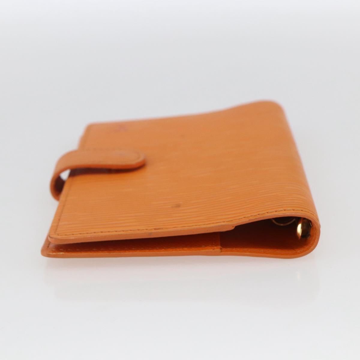 LOUIS VUITTON Epi Agenda PM Day Planner Cover Orange Mandarin R2005H Auth 165636