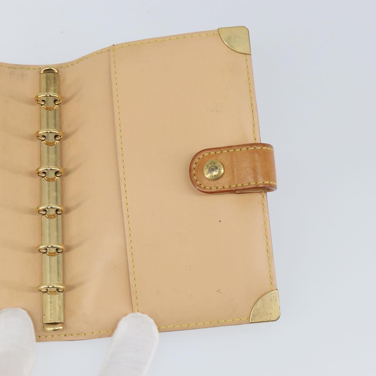 LOUIS VUITTON Multicolor Agenda PM Day Planner Cover White R21074 LV Auth 165640