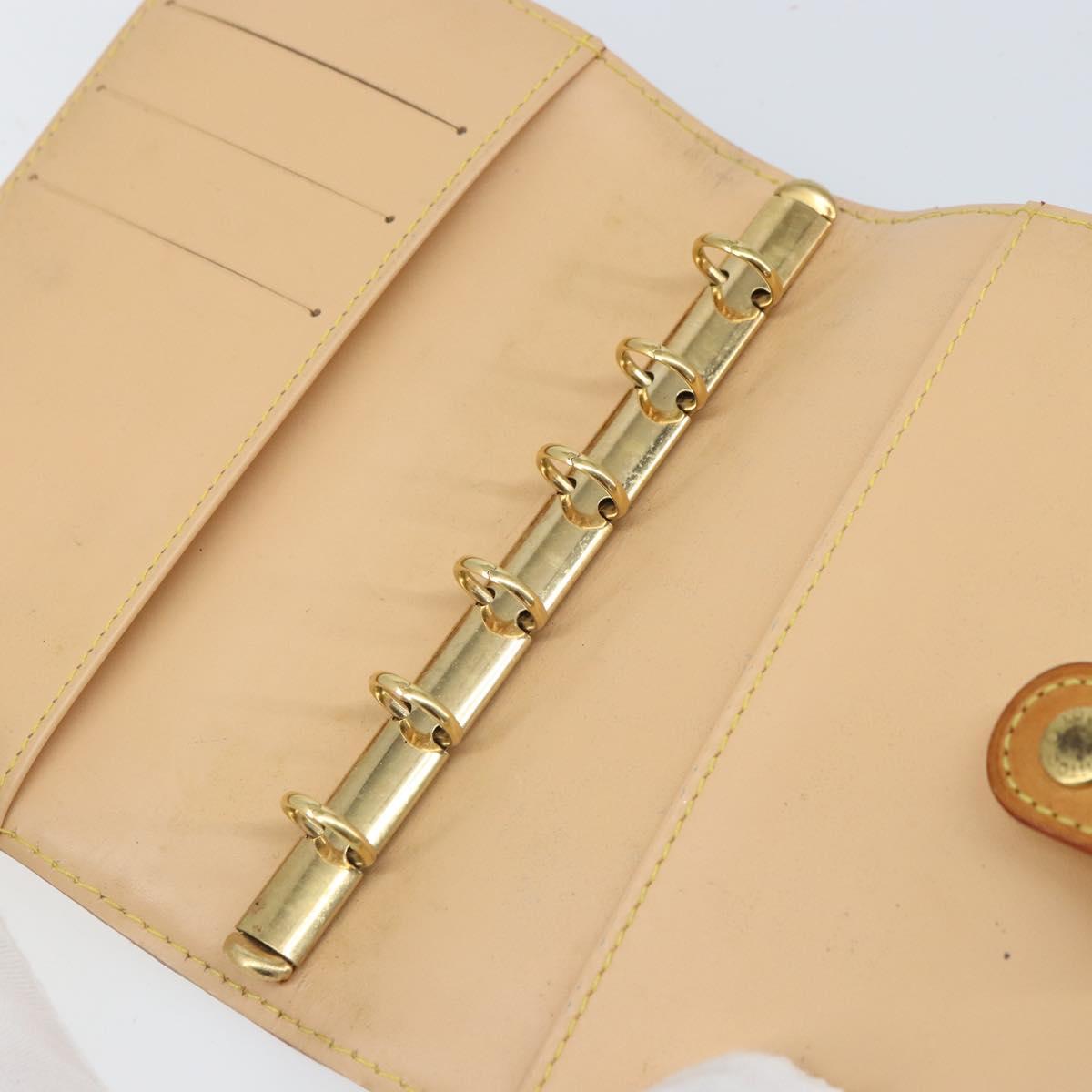 LOUIS VUITTON Multicolor Agenda PM Day Planner Cover White R21074 LV Auth 165640