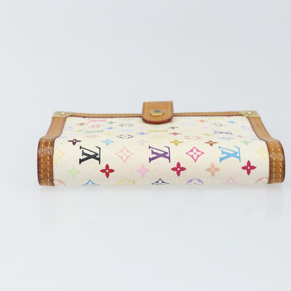 LOUIS VUITTON Multicolor Agenda PM Day Planner Cover White R21074 LV Auth 165640