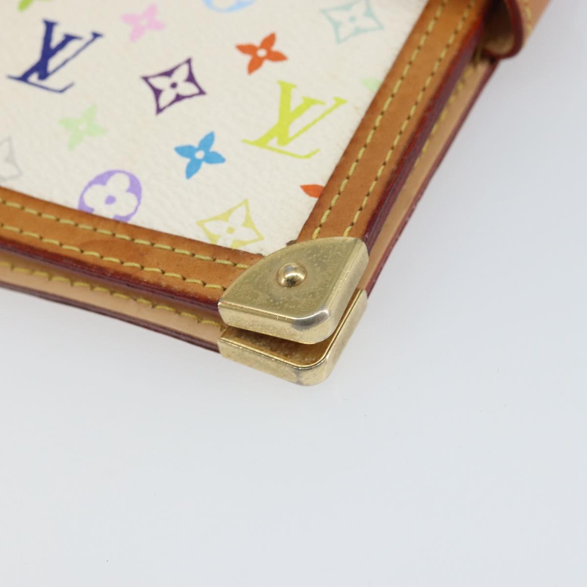 LOUIS VUITTON Multicolor Agenda PM Day Planner Cover White R21074 LV Auth 165640