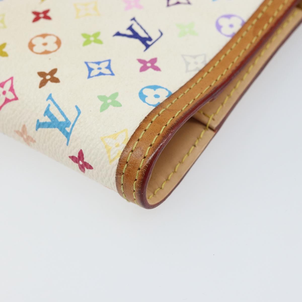 LOUIS VUITTON Multicolor Agenda PM Day Planner Cover White R21074 LV Auth 165640