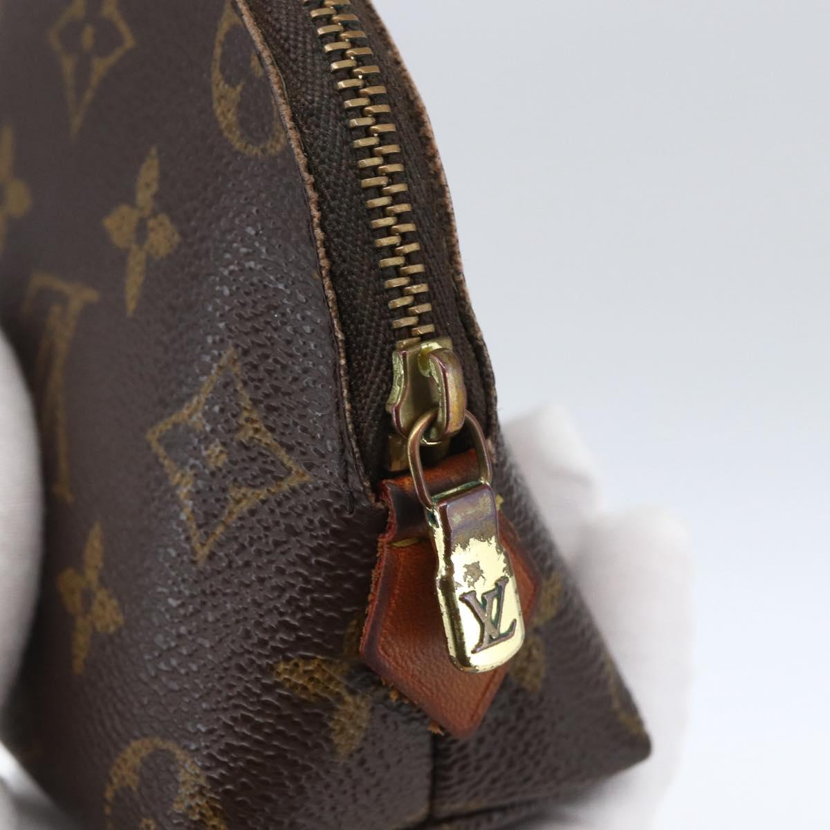 LOUIS VUITTON Monogram Pochette Cosmetic PM Pouch M43998 LV Auth 165641