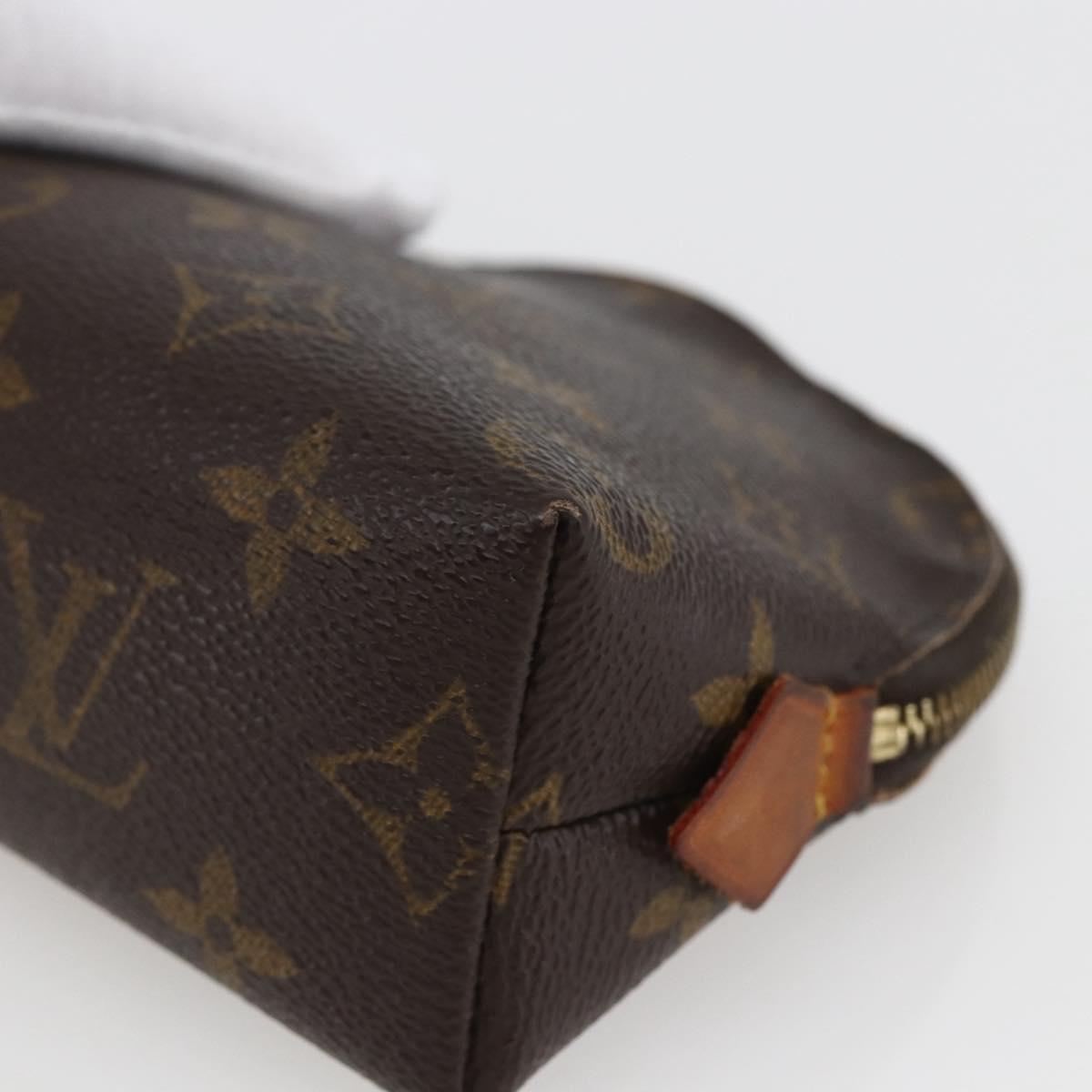LOUIS VUITTON Monogram Pochette Cosmetic PM Pouch M43998 LV Auth 165641