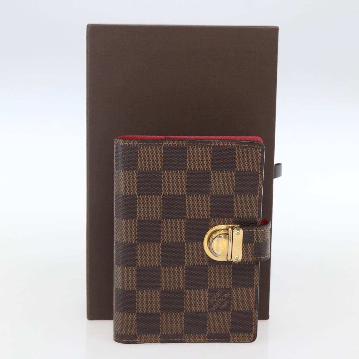 LOUIS VUITTON Damier Ebene Agenda PM Koala Day Planner Cover R21011 Auth 165642
