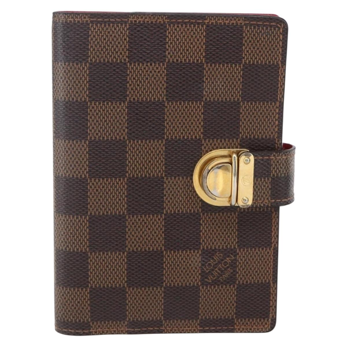 LOUIS VUITTON Damier Ebene Agenda PM Koala Day Planner Cover R21011 Auth 165642