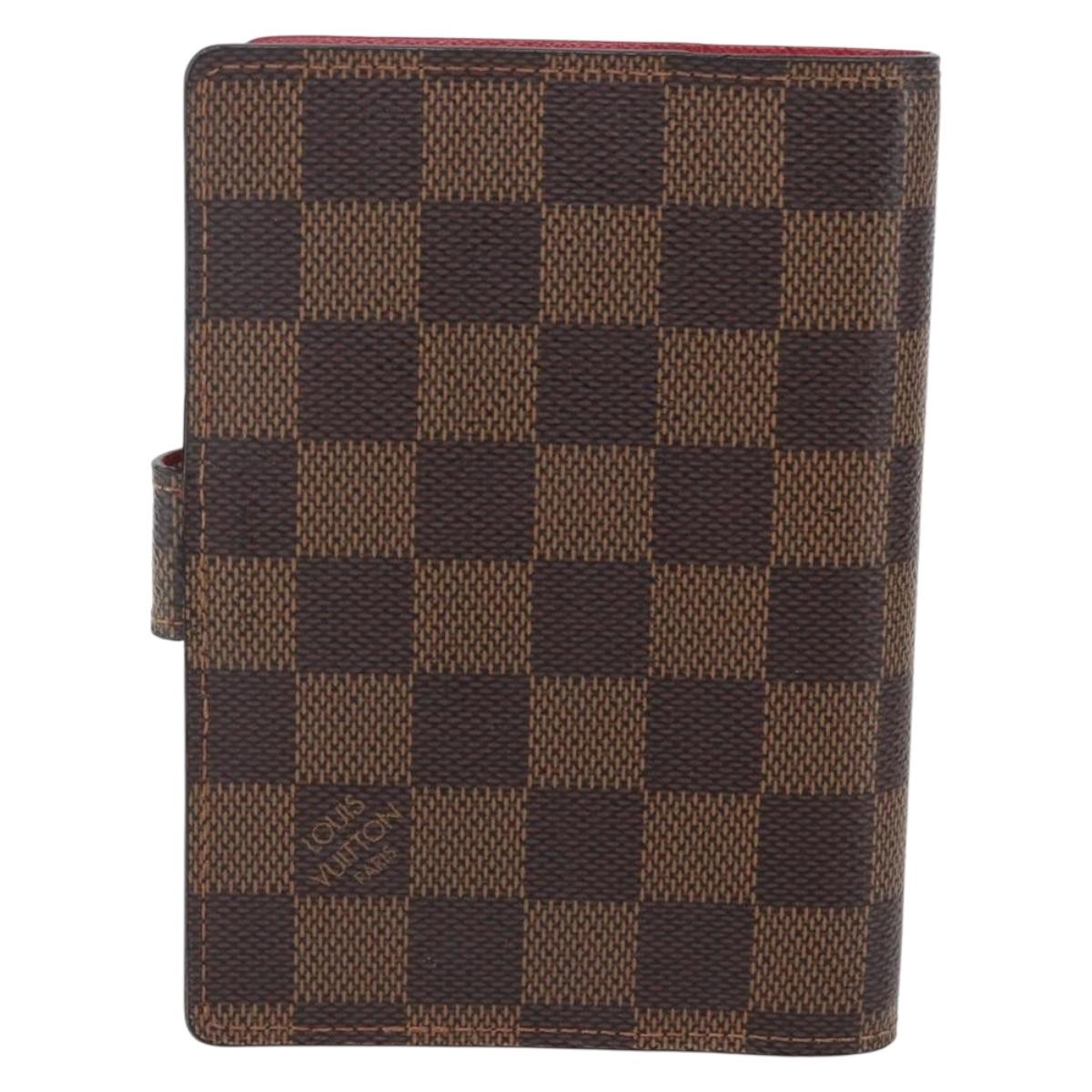 LOUIS VUITTON Damier Ebene Agenda PM Koala Day Planner Cover R21011 Auth 165642