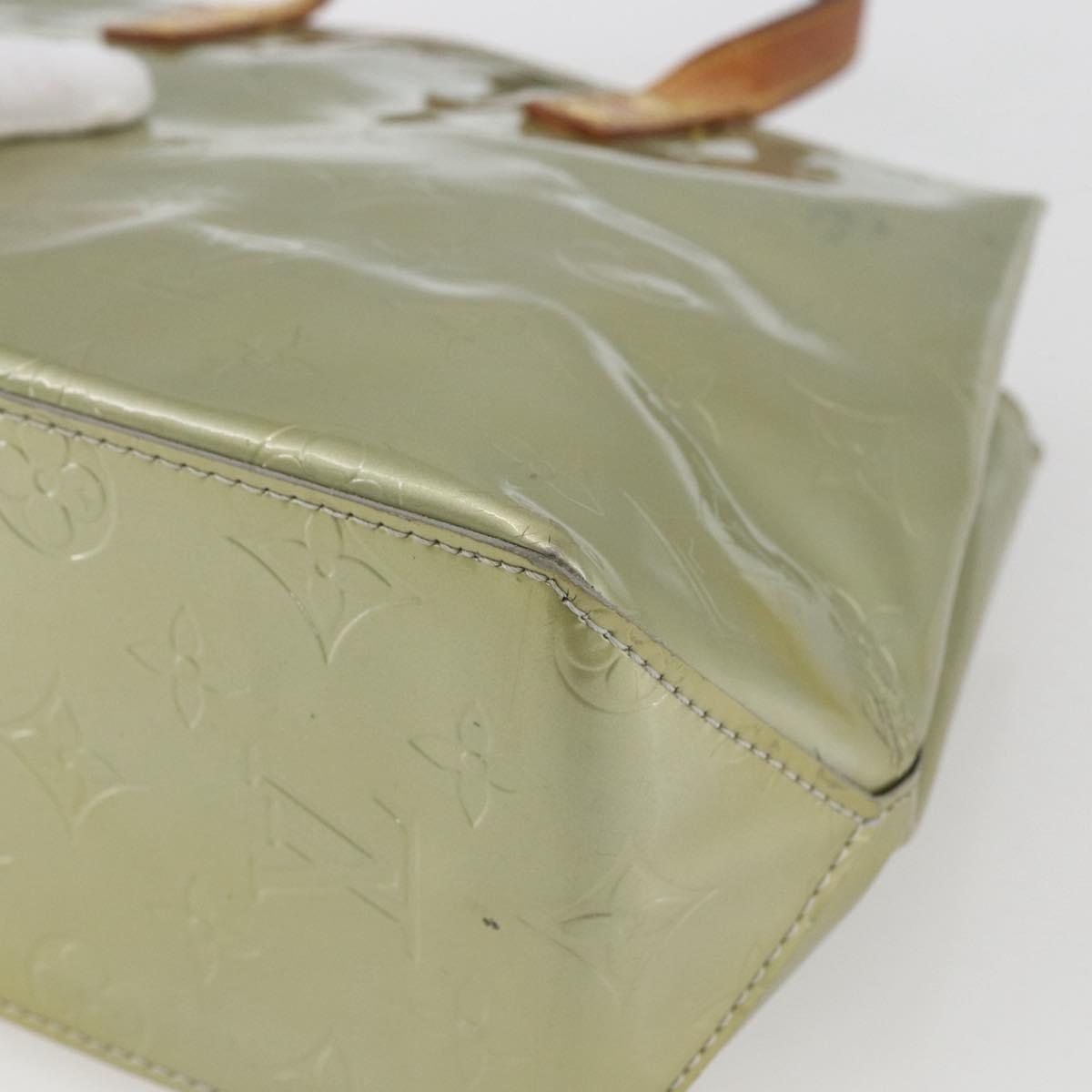 LOUIS VUITTON Monogram Vernis Reade PM Hand Bag Gris M91145 LV Auth 165648