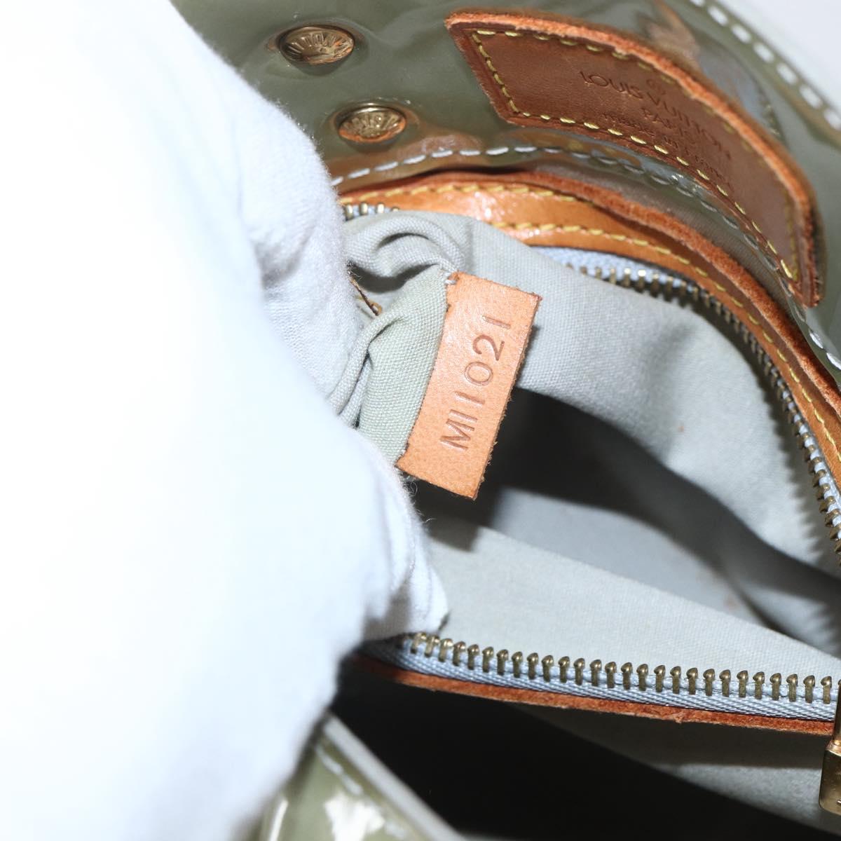 LOUIS VUITTON Monogram Vernis Reade PM Hand Bag Gris M91145 LV Auth 165648