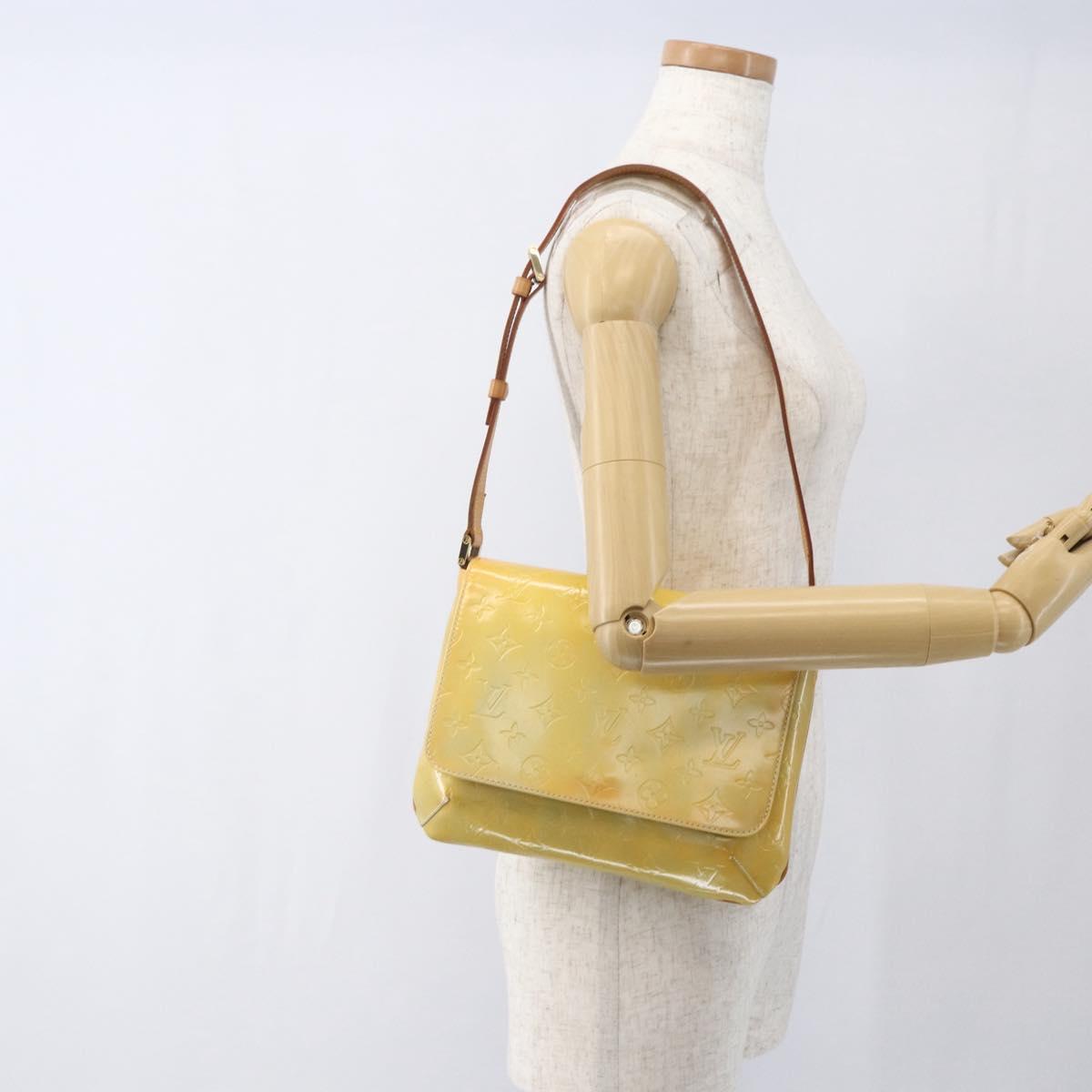 LOUIS VUITTON Monogram Vernis Thompson Street Bag Gris M91008 LV Auth 165649