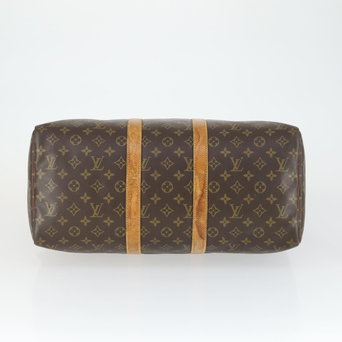 LOUIS VUITTON Monogram Keepall 45 Boston Bag M41428 LV Auth 165657