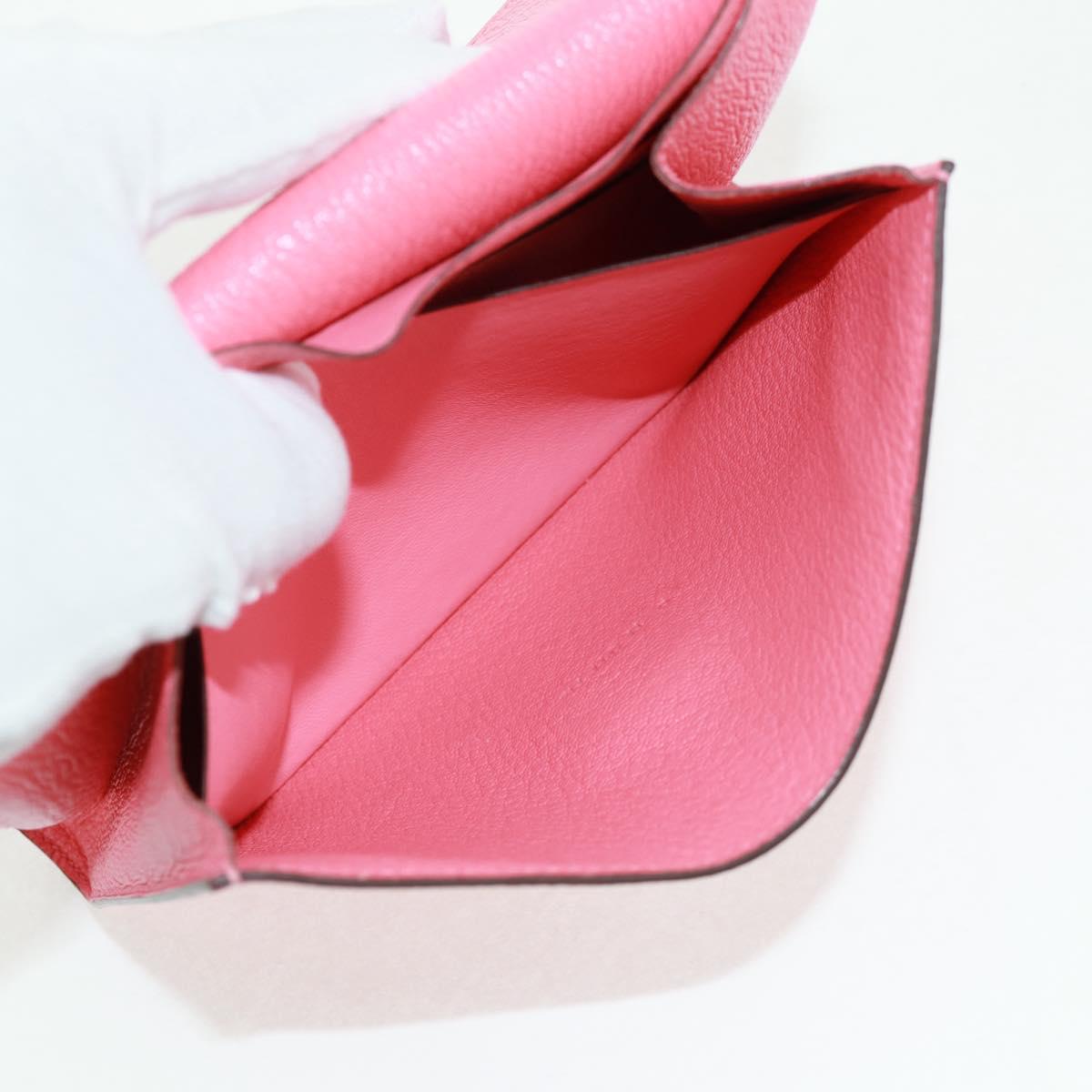 HERMES Click 16 Shoulder Bag Glenemush Pink Silver Auth 165658SM