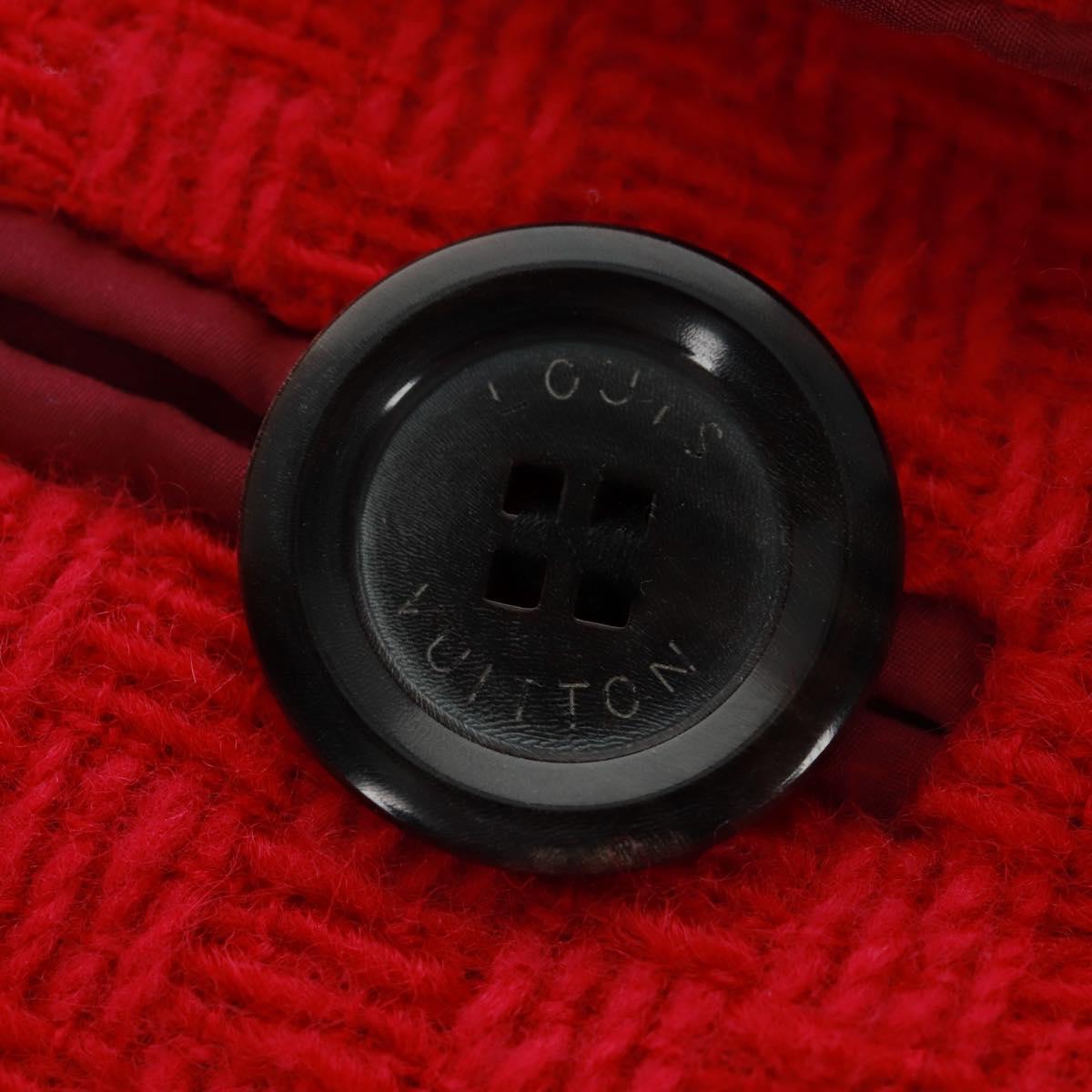 LOUIS VUITTON Jacket Wool Pink LV Auth 165665M