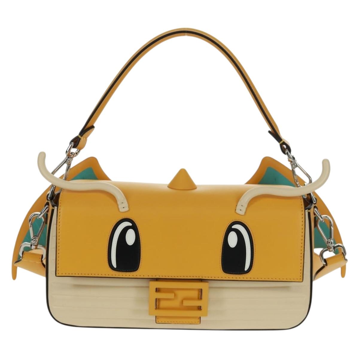 FENDI x FRGMT x POKÉMON Dragonite Mamma Bucket Bag 8BR600 Auth 165666SM