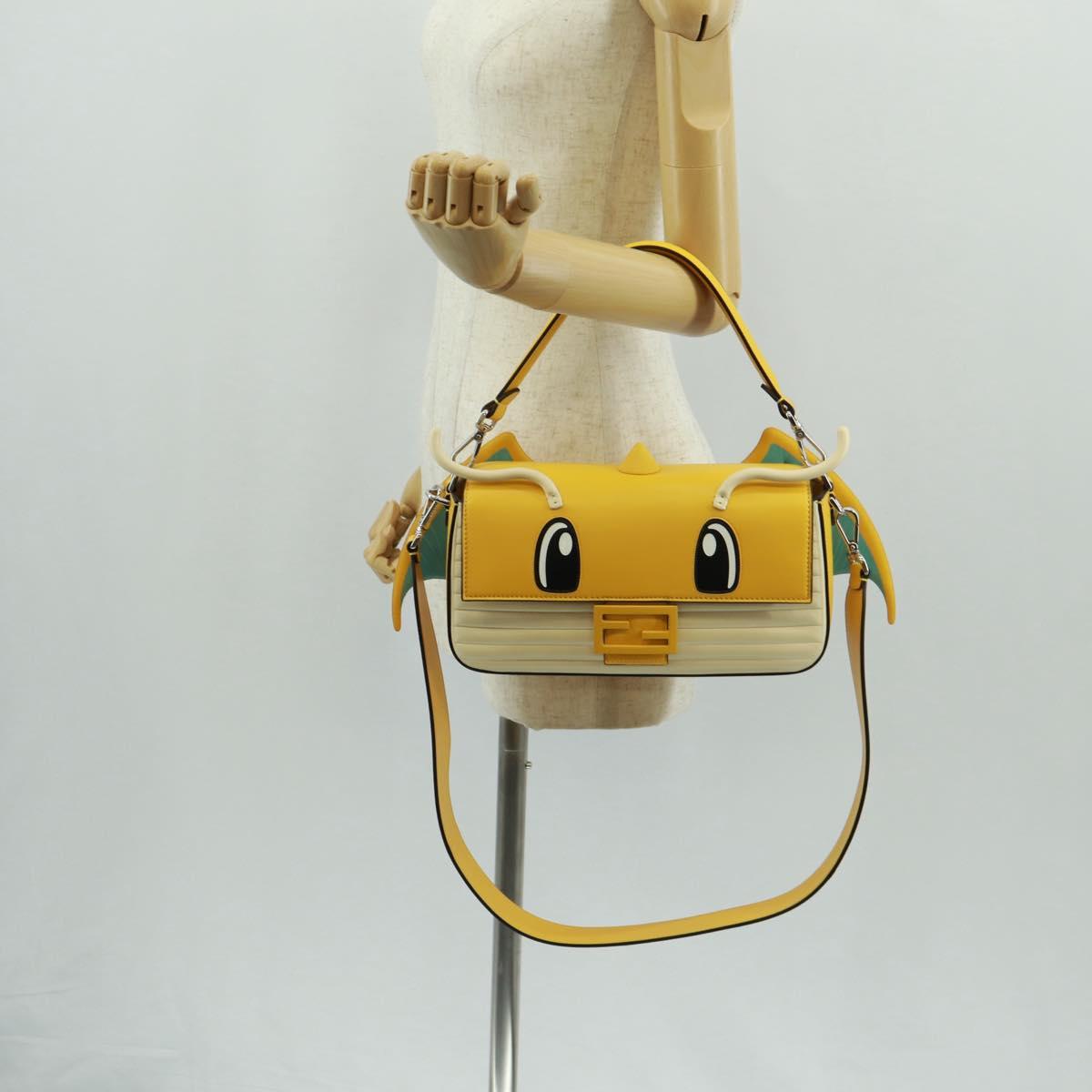 FENDI x FRGMT x POKÉMON Dragonite Mamma Bucket Bag 8BR600 Auth 165666SM