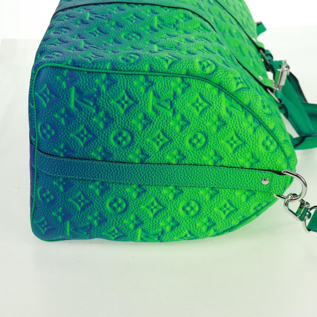 LOUIS VUITTON Taurillon Illusion Keepall Bandouliere 50 Bag M59712 Auth 165670SM
