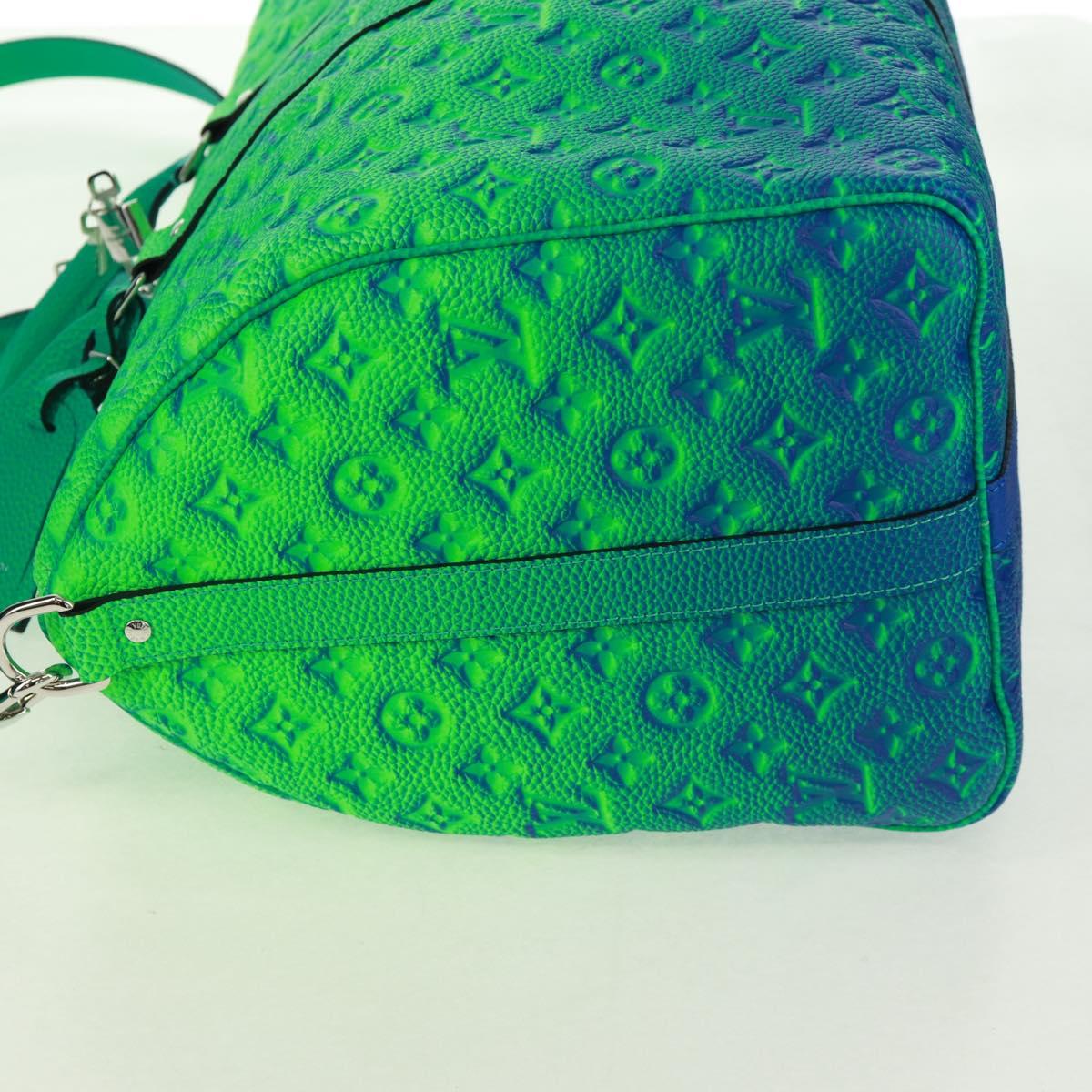 LOUIS VUITTON Taurillon Illusion Keepall Bandouliere 50 Bag M59712 Auth 165670SM