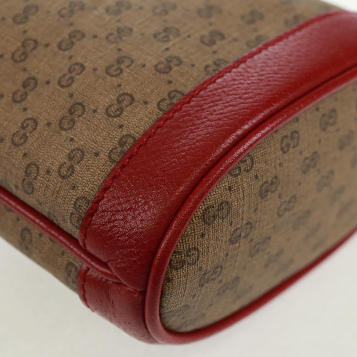GUCCI テ Doraemon Micro GG Supreme Shoulder Bag PVC Beige 647801 Auth 165675SM