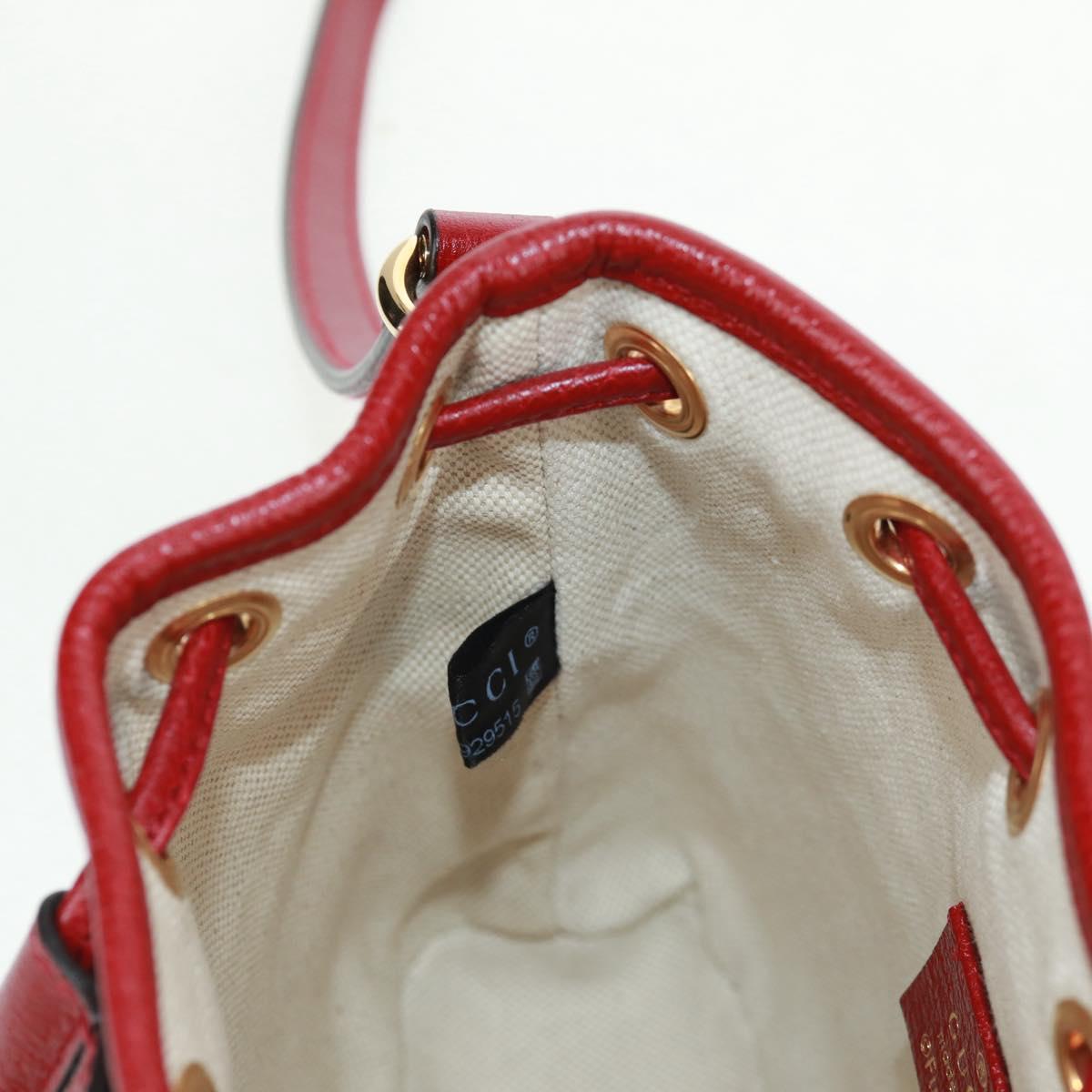GUCCI テ Doraemon Micro GG Supreme Shoulder Bag PVC Beige 647801 Auth 165675SM