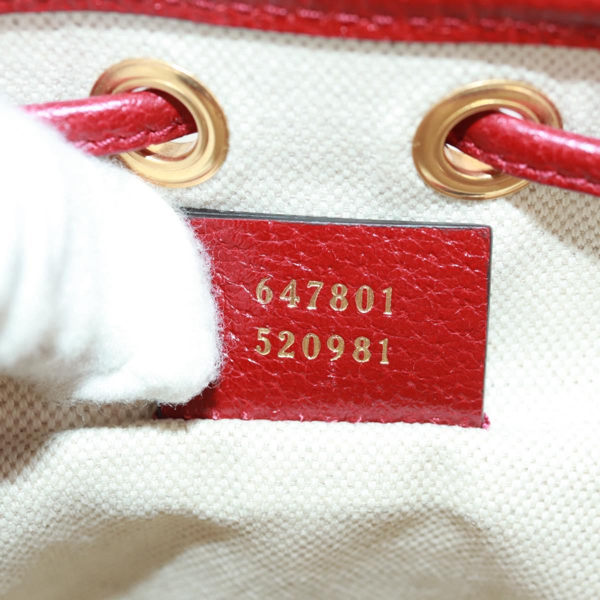 GUCCI テ Doraemon Micro GG Supreme Shoulder Bag PVC Beige 647801 Auth 165675SM