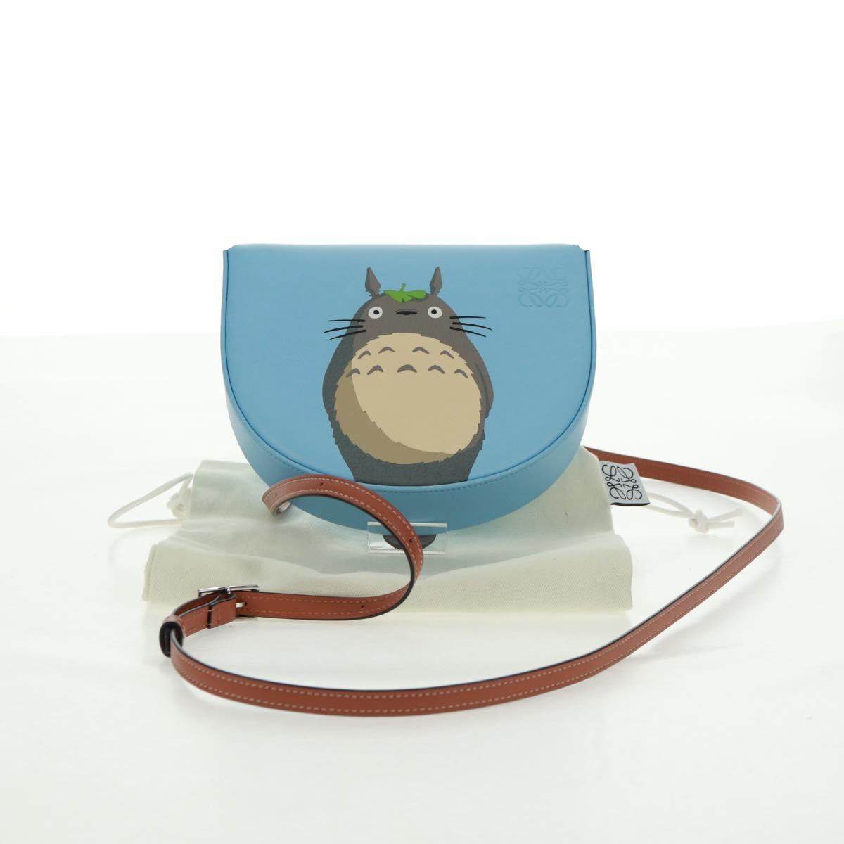 LOEWE テ Studio Ghibli Anagram My Neighbor Totoro Heel Pouch Bag Auth 165679SM