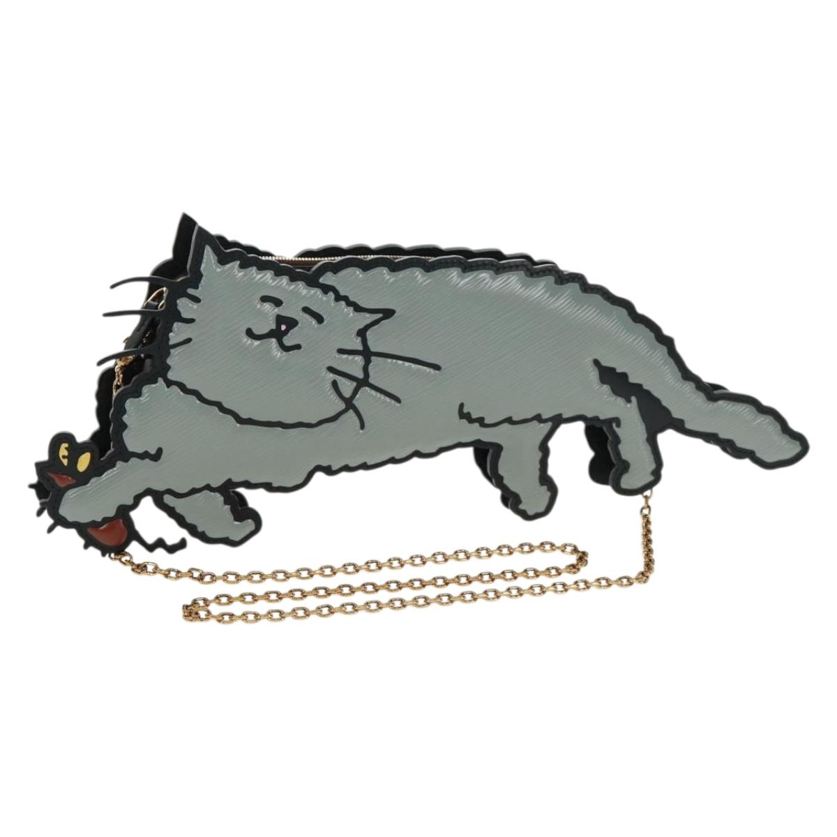 LOUIS VUITTON Catgram Monogram Pochette Full Cat Bag Epi M53165 Auth 165681SM