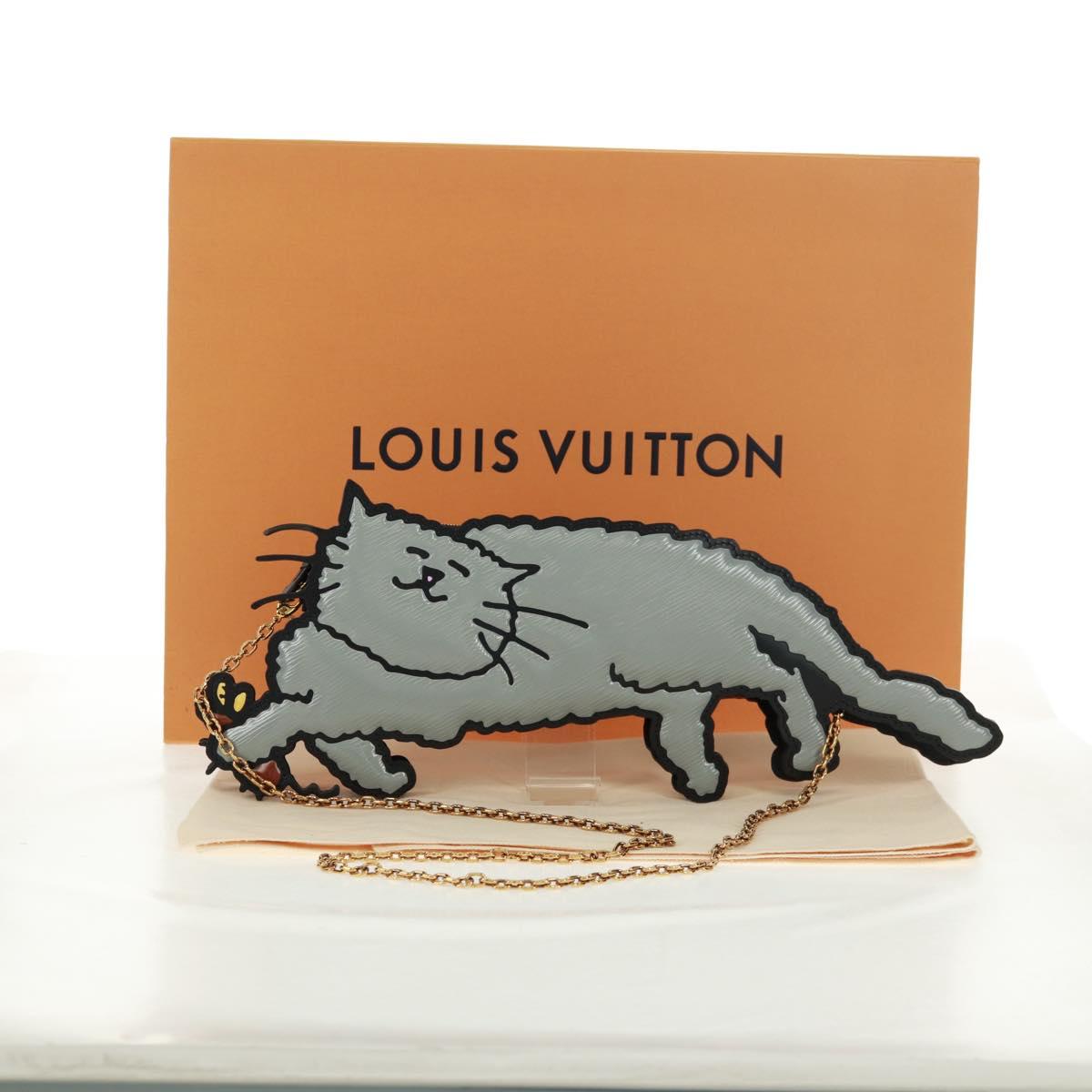 LOUIS VUITTON Catgram Monogram Pochette Full Cat Bag Epi M53165 Auth 165681SM