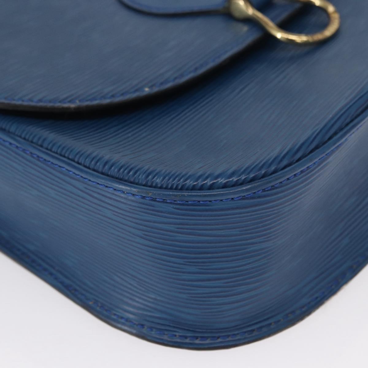 LOUIS VUITTON Epi Saint Cloud GM Shoulder Bag Toledo Blue M52195 LV Auth 165711