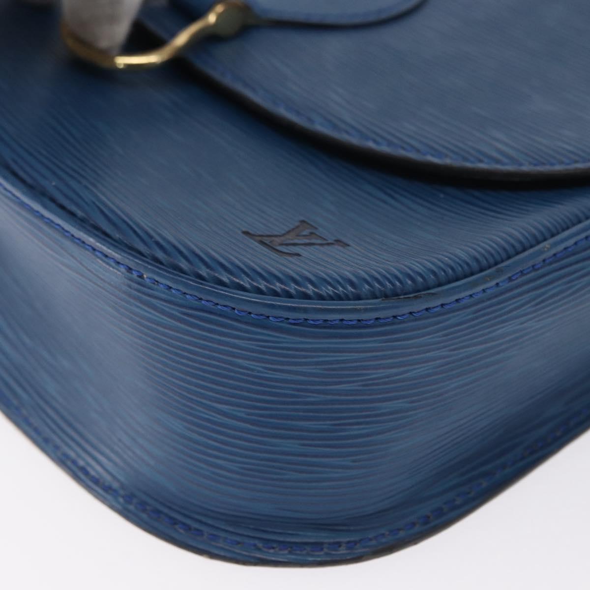 LOUIS VUITTON Epi Saint Cloud GM Shoulder Bag Toledo Blue M52195 LV Auth 165711