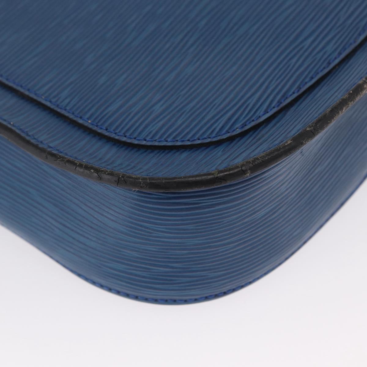 LOUIS VUITTON Epi Saint Cloud GM Shoulder Bag Toledo Blue M52195 LV Auth 165711