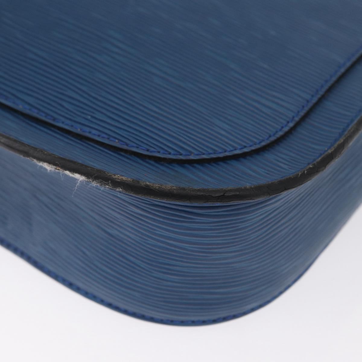 LOUIS VUITTON Epi Saint Cloud GM Shoulder Bag Toledo Blue M52195 LV Auth 165711