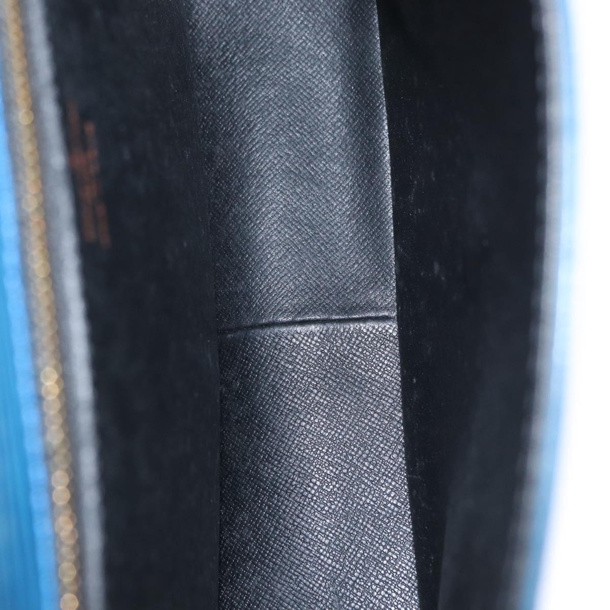 LOUIS VUITTON Epi Saint Cloud GM Shoulder Bag Toledo Blue M52195 LV Auth 165711