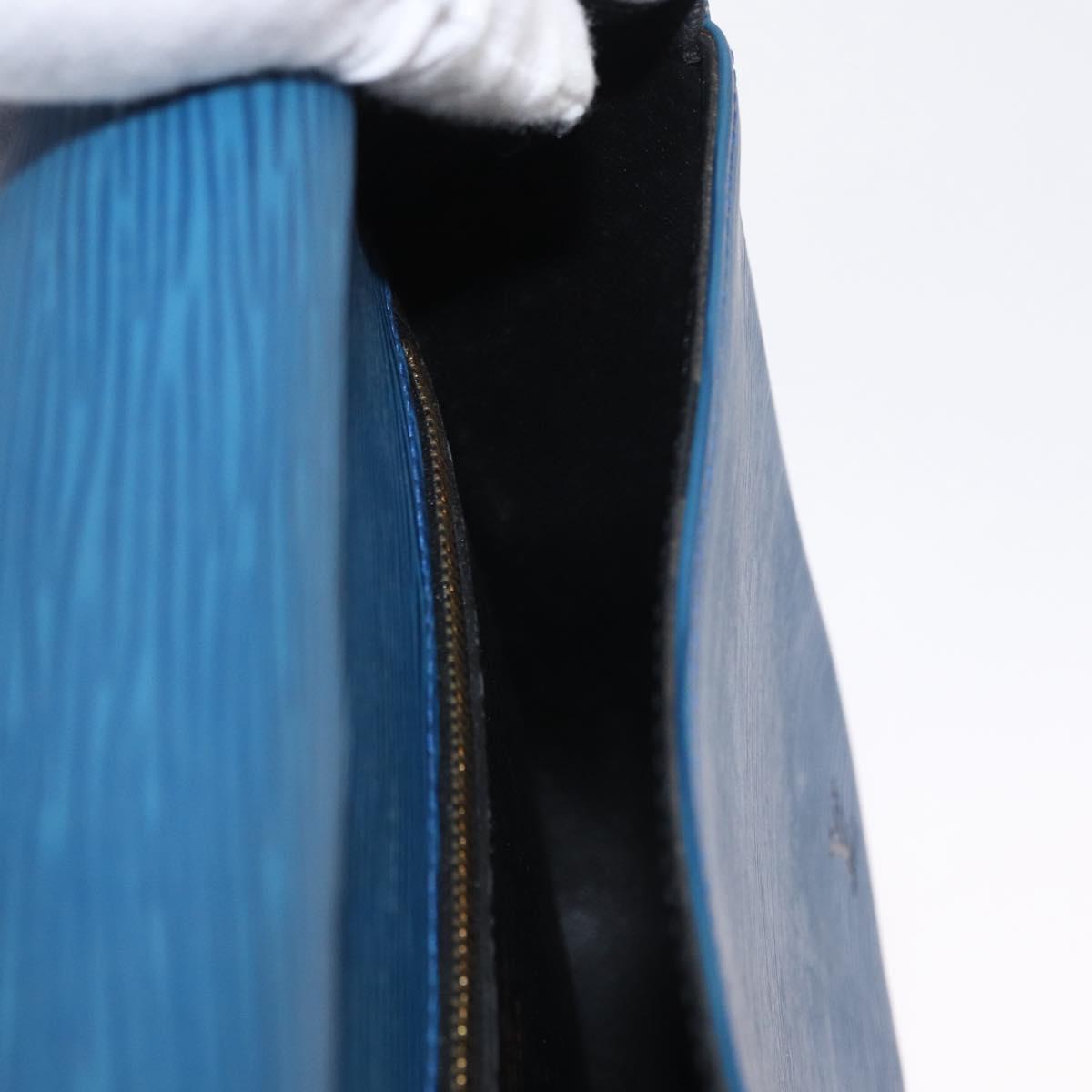 LOUIS VUITTON Epi Saint Cloud GM Shoulder Bag Toledo Blue M52195 LV Auth 165711