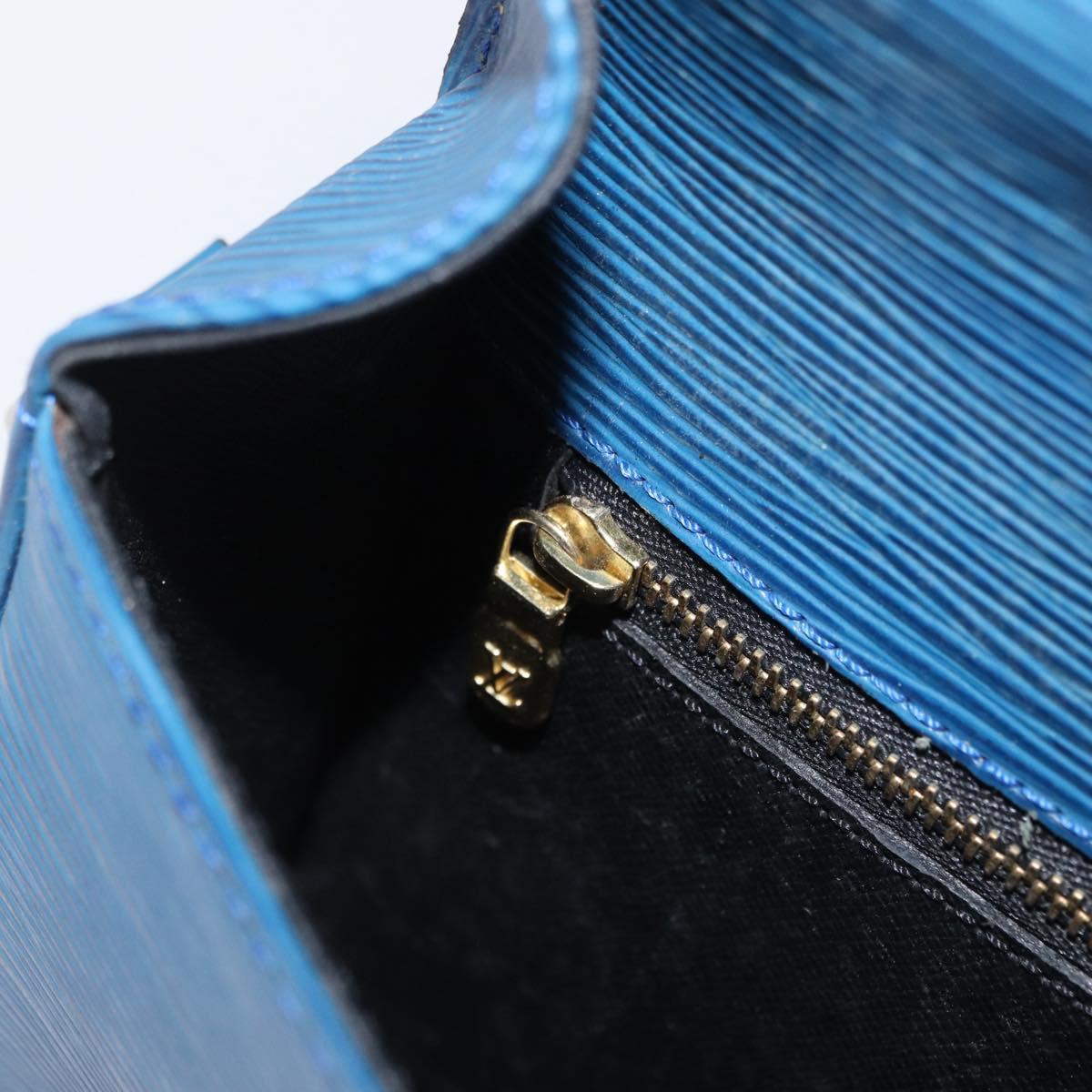 LOUIS VUITTON Epi Saint Cloud GM Shoulder Bag Toledo Blue M52195 LV Auth 165711