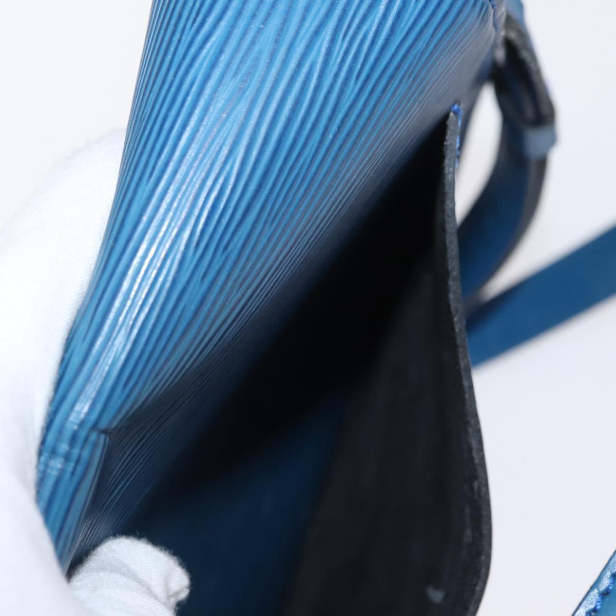 LOUIS VUITTON Epi Saint Cloud GM Shoulder Bag Toledo Blue M52195 LV Auth 165711