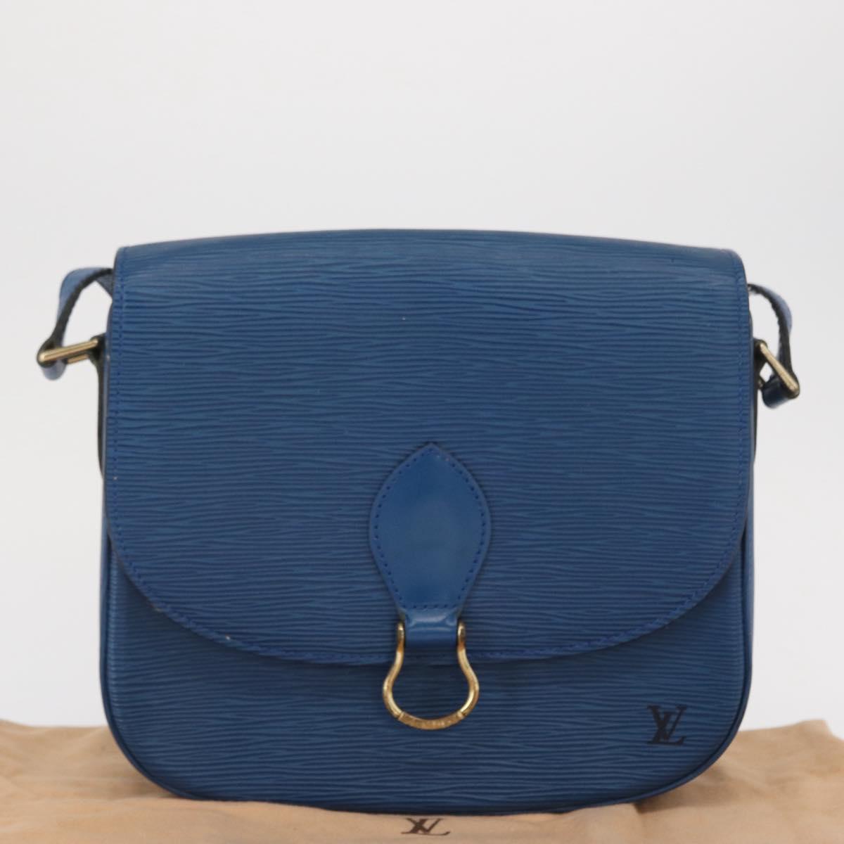 LOUIS VUITTON Epi Saint Cloud GM Shoulder Bag Toledo Blue M52195 LV Auth 165711