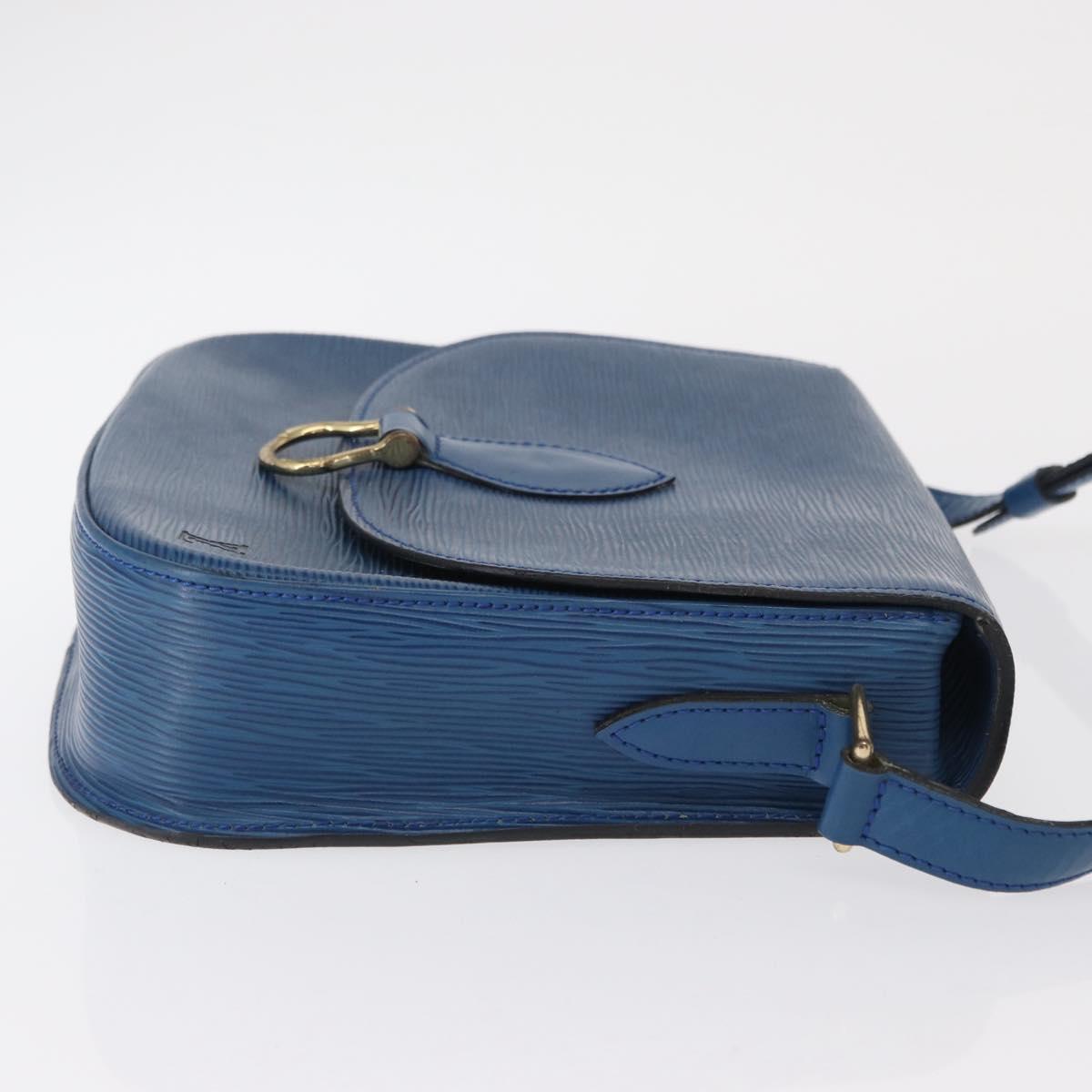 LOUIS VUITTON Epi Saint Cloud GM Shoulder Bag Toledo Blue M52195 LV Auth 165711