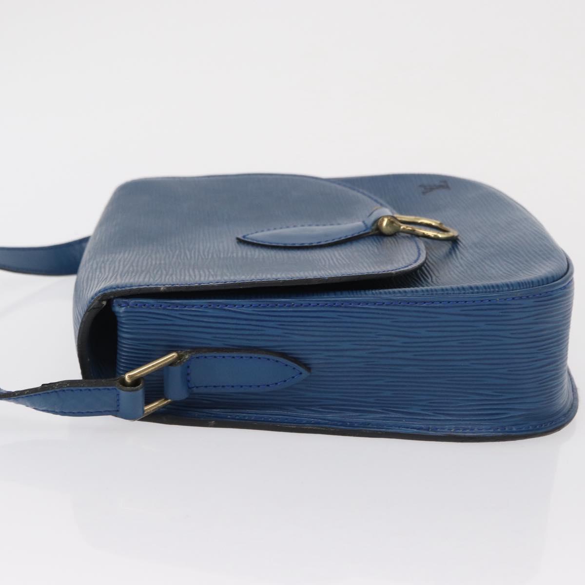 LOUIS VUITTON Epi Saint Cloud GM Shoulder Bag Toledo Blue M52195 LV Auth 165711